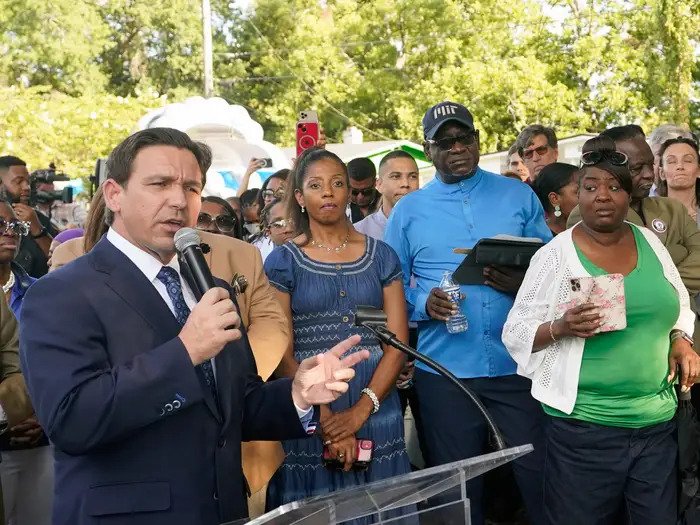 Florida Governor Ron DeSantis was met with boos during a vigil held in Jacksonville for the victims of a recent shooting incident. The incident occurred as he was addressing the gathering, reflecting potential dissatisfaction with his handling of the situation.